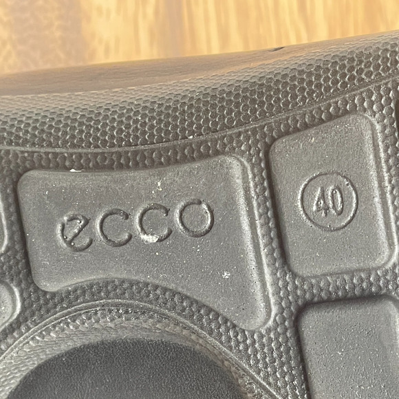 ECCO Sandals Womens Size 9 /40 Black Open Toe Slingback Casual Comfort Walking - Picture 9 of 10